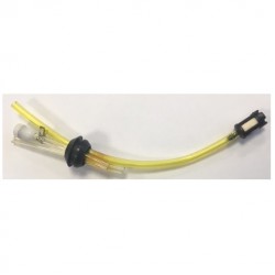 Kuro bako sandarinimo lizdas kiniškoms žoliapjovėms, su žarnelėmis ir filtru, su trimis skylėmis