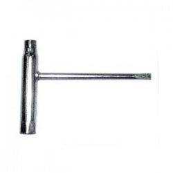 Žvakės raktas, 11 x 16mm, su plokščiu atsuktuvu