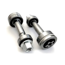 Peilio laikiklio velenas traktoriukams HUSQVARNA, CRAFTSMAN, su penkiakampe žvaigždute, ilgis 126,8mm, 137553