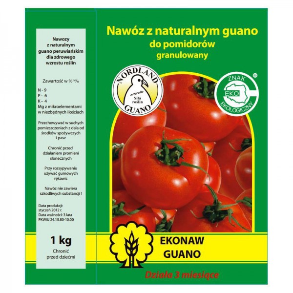 Trąšos pomidorams GUANO 1 kg.